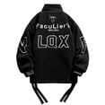 thumbnail image 4 of Maoxin Mens Jacket Fashionable Men's Solid Color Long Sleeve Hoodless Casual Outwear Jackets Black M, 4 of 8