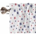 thumbnail image 5 of Kitchen Curtains Set, 4th of July Kitchen Curtains and Valances Set, Watercolor Blue Red Star Fireworks Rod Pocket Tier Curtains 24 Inch Length for Cafe/Bedroom Windows, 5 of 6