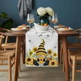 thumbnail image 2 of Gnomes Sunflower Table Runner - 90 Inch Long, Kitchen Dining Table Runner Dresser Scarves, Bees Branches Floral Farmhouse Farmhouse Decor for Coffee Tables Wedding Party Banquet, 2 of 8
