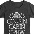 thumbnail image 3 of Instant Message - Cousin Cabin Crew - Vacation - Toddler & Youth Girls Short Sleeve Graphic T-Shirt, 3 of 6