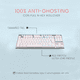 thumbnail image 4 of Teclado Gamer Redragon Horus Blanco TKL Wireless Red Switch, 4 of 6