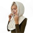thumbnail image 1 of Yousheng Winter Ultralight Down Hooded Hat Coat Neck Collar Zipper Closure Drawstring Men Warm Ring Scarf Balaclava Hat Coat Scarf Short Tank Top, 1 of 5
