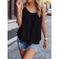 thumbnail image 3 of Weardear Womens Tank Tops Fashion Eyelet Embroidery Sleeveless Camisole Scoop Neck Loose Casual 2024 Summer Clothes Flowy Shirts, 3 of 6