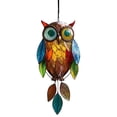 thumbnail image 2 of Xloro Acrylic Owl Suncatcher Hanging Decor Stained Style Owl Window Ornament for Light Catching Display Decorative Accent for Garden Balcony and Indoor Spaces (1Pc 4"x8"), 2 of 5
