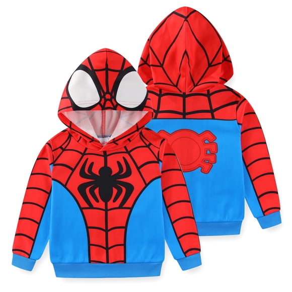 Sudadera con Capucha para Niños Marvel Spider-Man Roja y Azul