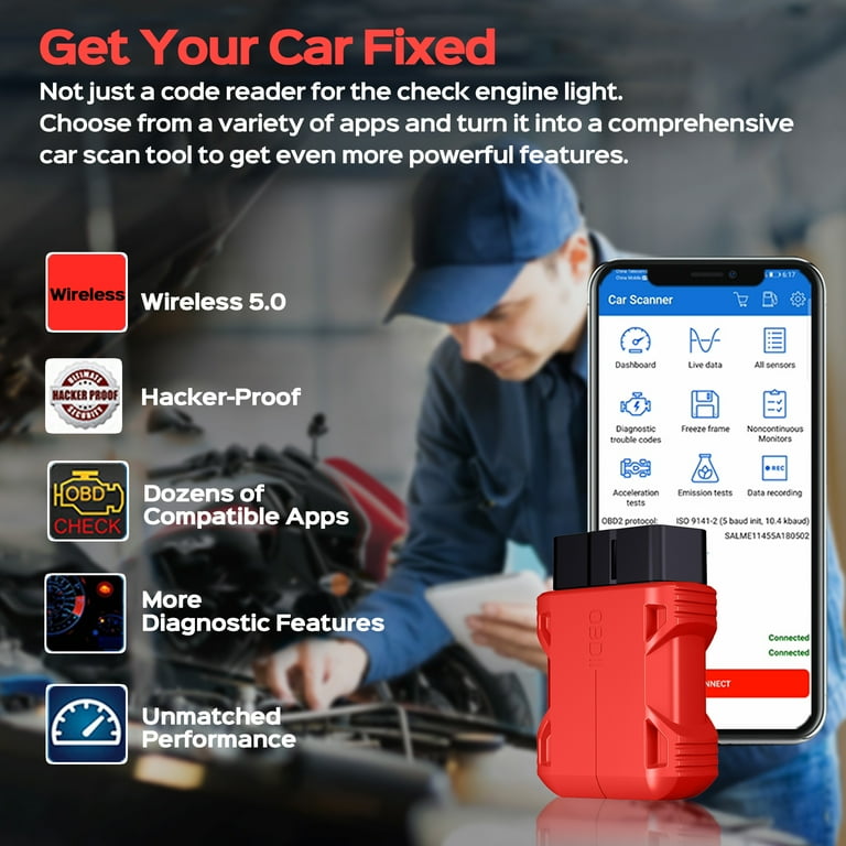 Fixdono OBD2 Bluetooth Scanner for iOS & Android photo 4