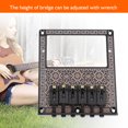 thumbnail image 3 of Guitar Bridge, Durable Saddle Guitar Bridge Humbucker Pickup Slot For TL Telecaster Electric Guitars., 3 of 8