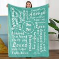 thumbnail image 1 of LHSHID Get Well Soon Gifts for Women Mothers Day Birthday Gift for Friend Couragement Compassion Purple Throw Blanket You are Awesome Gifts for Women Colleague 60"x80", 1 of 4