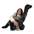 thumbnail image 6 of American Made Giant Stuffed Gray Dinosaur Soft Plush Brontosaurus 48 inches wide 30 inches tall Made in the USA, 6 of 7