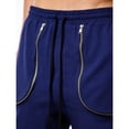 thumbnail image 6 of Besolor Men's Summer Cargo Shorts Drawstring Elastic Waist Wide Leg Casual Loose Workout Athletic Short Pants with Pocket(X-Large,Navy), 6 of 6
