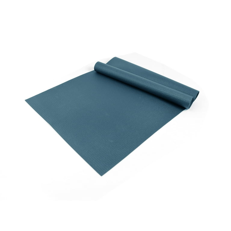 Athletic Works PVC Yoga Mat, 3mm, Real Teal, 68inx24in, Non Slip, Cushioning for Support and Stability - Walmart.com Athletic Works PVC Yoga Mat, 3mm, Real Teal, 68inx24in, Non Slip, Cushioning for Support and Stability - Walmart.com