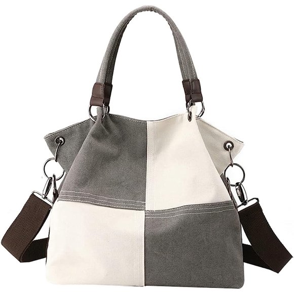 LHSHID Large Hobo Bag Tote Bag Women Canvas Chic Shoulder Bag Crossbody Bag Handbag
