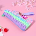 thumbnail image 4 of KOMOO Silicone Stationery Box Pencil Box Crocodile Shape Squeeze Bubble Pencil Bag Decompression Toy, 4 of 9