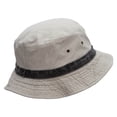 thumbnail image 4 of Vacation Big Size Reversible Bucket Hats - Putty Black 2XL-3XL, 4 of 5