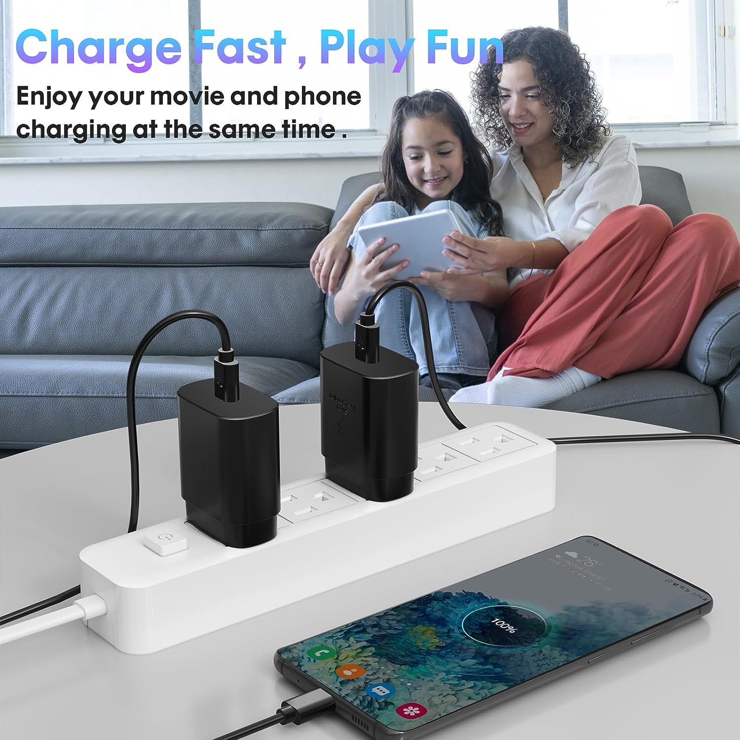 pukerehab 25W USB-C Fast Charger 2-Pack with 10ft Cables photo 5