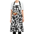 thumbnail image 5 of Cow Print Kitchen Apron with 2 Pockets Adjustable waterproof Cooking Aprons for Women Men Chef, 5 of 7