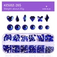 thumbnail image 2 of asddcavvf Ensemble de Décorations d'Ongles 12 Compartiments avec Papillon et Forme de Cœur Flatback, 2 of 9