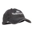 thumbnail image 5 of Volleyball Embroidered Washed Buckle Cap - Black OSFM, 5 of 5