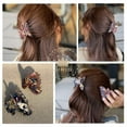 thumbnail image 4 of JIRIS 2PCS 2.75 inches Hair Claw Banana Clips tortoise Barrettes Celluloid French Design Barrettes celluloid Pattern print Small Fashion Accessories for Women Girls(SET6), 4 of 6