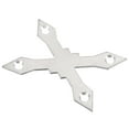 thumbnail image 1 of Unique Bargains Joint de Planche à Roulettes Protecteur de Pont Longboard Anti-Fuite Argent Forme x, 1 of 5