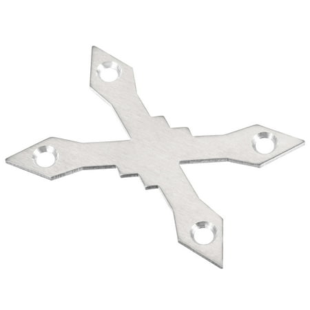 

Uxcell Skateboard Gasket Longboard Deck Protector Prevent Sink Protective Anti Sinking Hardware Silver x Shape