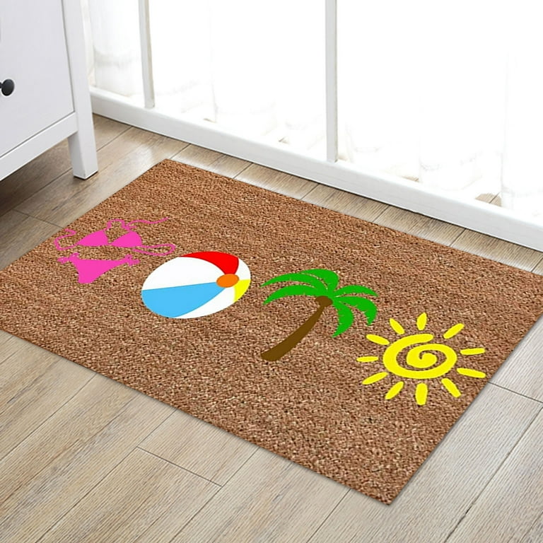 Summer Floor Mats Holiday Welcome Door Mats Door Beach Home Non Slip Rugs  USA