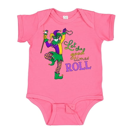 

Inktastic Let the Good Times Roll Mardi Gras Jester Gift Baby Boy or Baby Girl Bodysuit