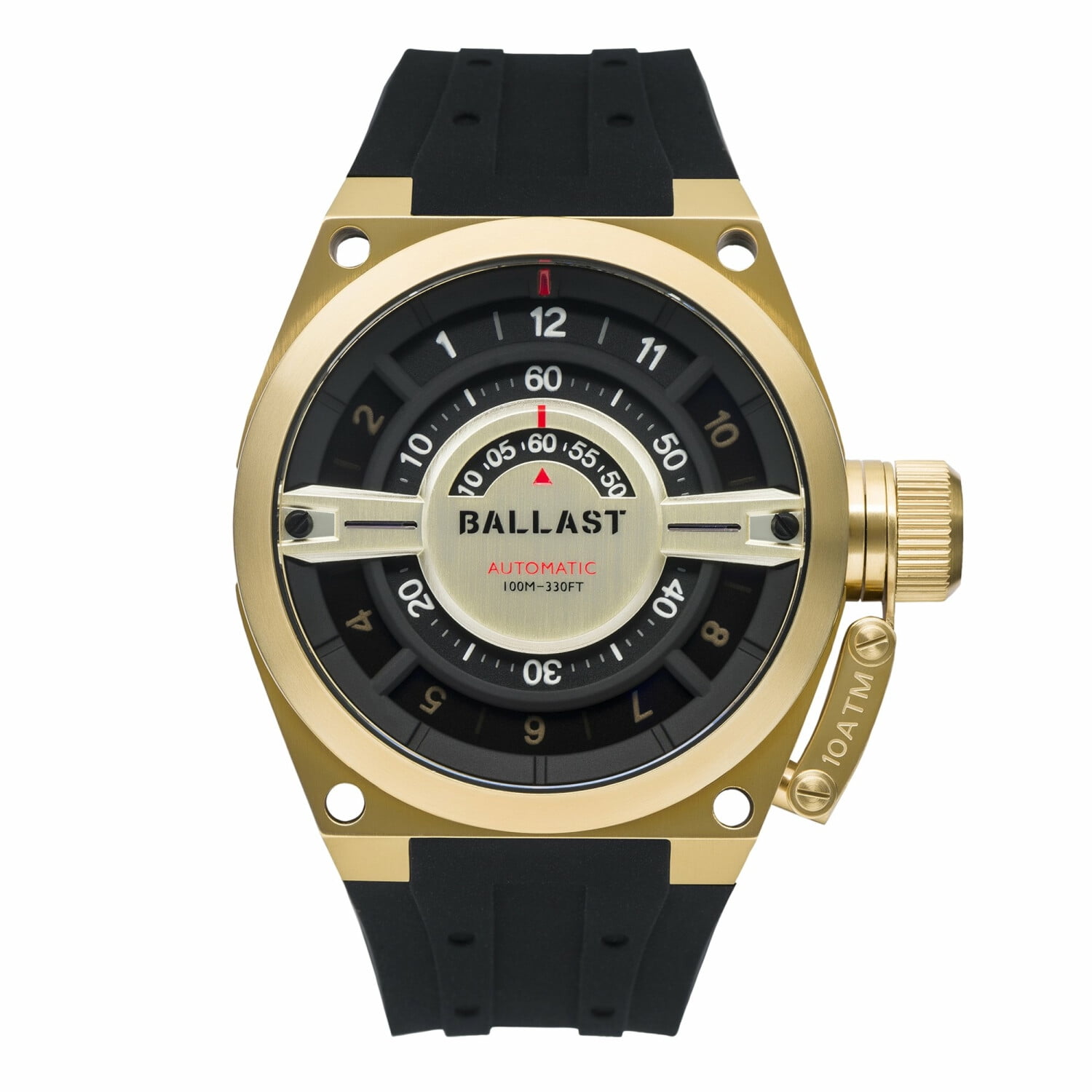 Ballast Ballast Men's Valiant BL314103 Black Silicone Japanese