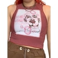 thumbnail image 2 of Women's Sleeveless Tank Tops, Portrait Pattern Letter Printed Patchwork Round Neck Vest, 2 of 9
