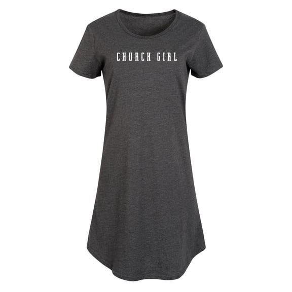 Instant Message - Church Girl Graphic T-shirt Dress