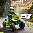 thumbnail image 5 of 24V Dinosaur Kids Ride On Car, 2 Seater Power Ride On Toy for Kids with Remote Control, Bluetooth, USB, 4-Wheel Suspension, Dinosaur Electric Toy Car for Boys and Girls Ages 3-8, 5 of 7
