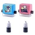 thumbnail image 2 of Daisyyozoid Father's Day Math Roller Add, Subtract, Multiply And Divide Teaching Seal Students' Exercise Questions Within 100 Rolling Seal （1x5ml), 2 of 4