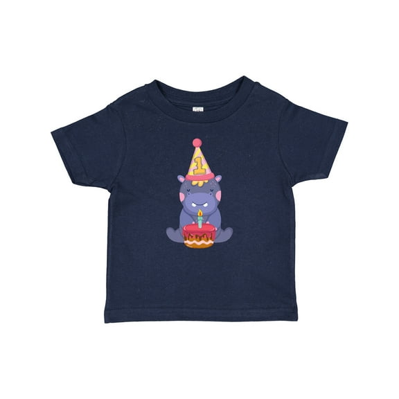 Inktastic Hippo 1st Birthday Boys or Girls Baby T-Shirt