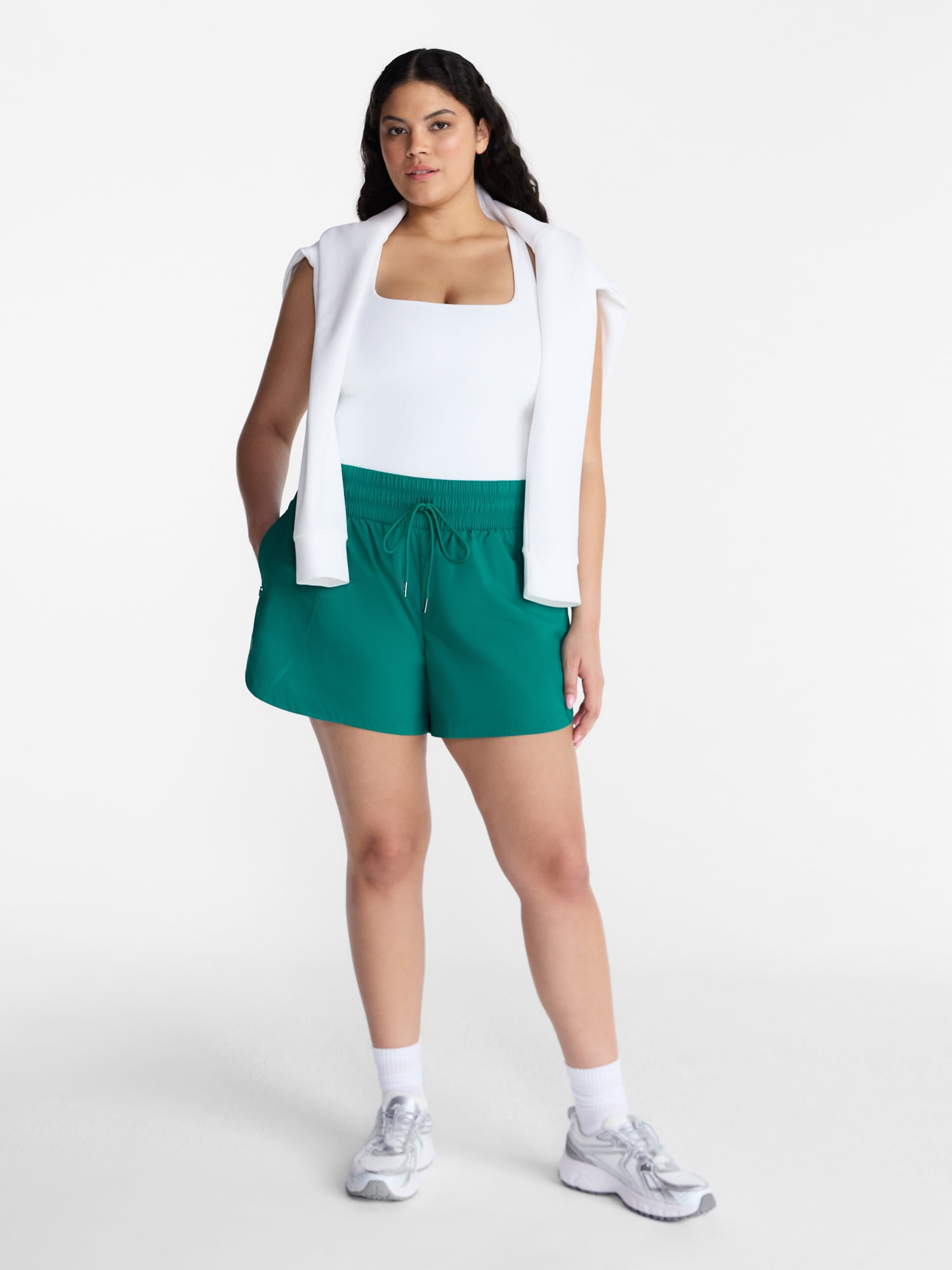 Avia Women's Hike Run Shorts, 4'' Inseam, Sizes XS-XXXL