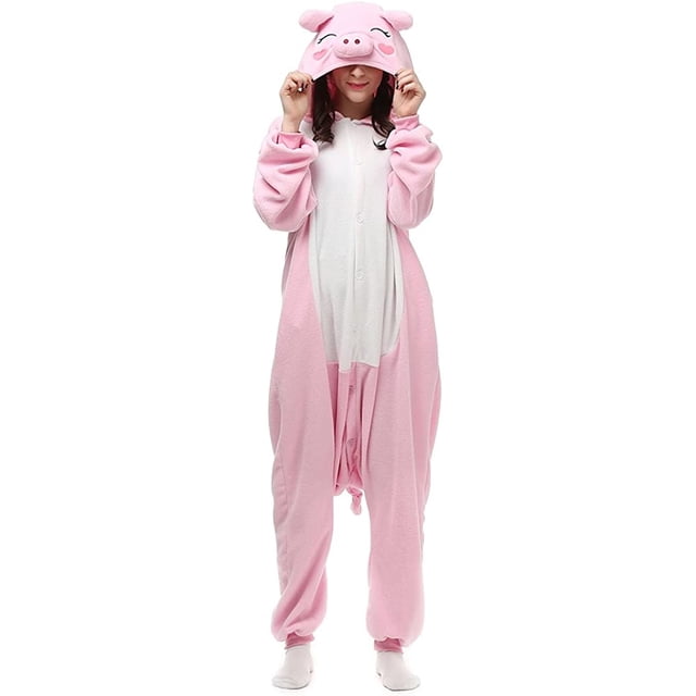 Wishliker Pijamas de animales para adultos, disfraces de Halloween, cosplay, ropa de fiesta