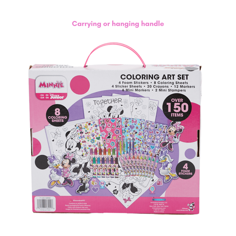 Disney Junior Minnie Coloring Crayon Set - Fun Kids Art Set for Boys and  Girls