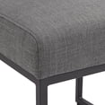 thumbnail image 5 of 55 Downing Street Myles Grey Fabric and Black Metal Dining Chair, 5 of 9