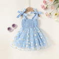 thumbnail image 5 of Younger Tree Toddler Girl Tulle Dress Baby Sleeveless Causal Princess Party Tutu Dresses for 6-12 Months, 5 of 8