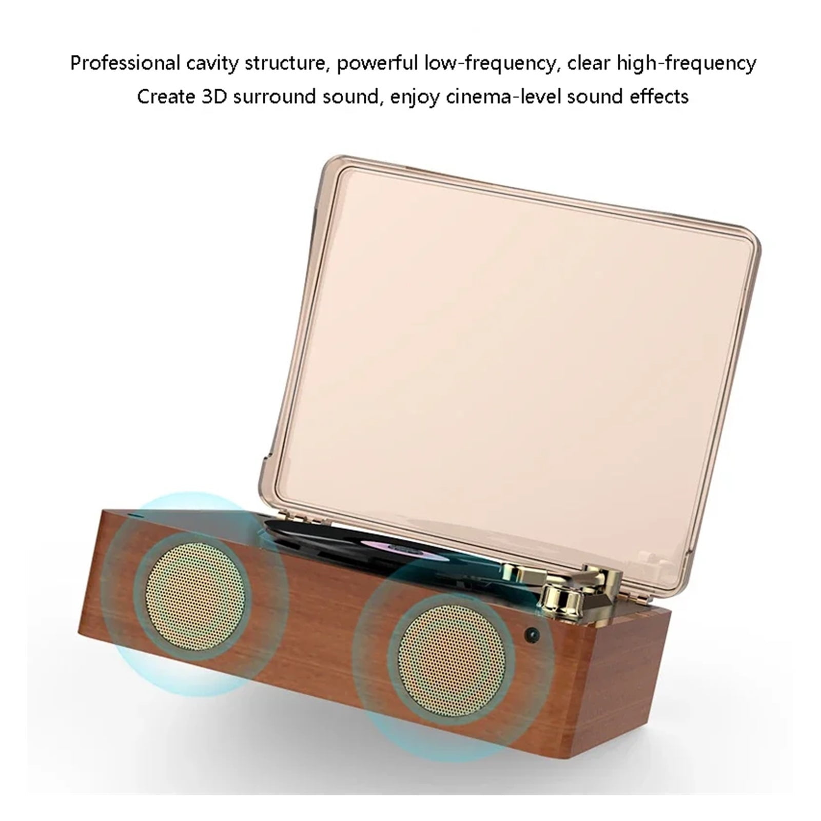 CD Player Bluetooth 5.0Built-In Speaker HIFI Portable Music PlayerBuilt-In SpeakerHigh-Capacity ,Multi-Functional