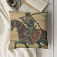 thumbnail image 3 of BANET Bayeux Horseriders French Tapestry | Decorative Cushion Case with Viscose &amp; Polyester | for Living Room 20x20in, 3 of 5
