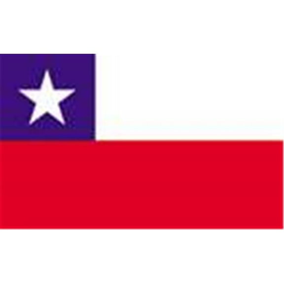 Annin Flagmakers 191619 2 ft. X 3 ft. Nyl-Glo Chile Flag