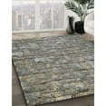 thumbnail image 2 of Ahgly Company Indoor Square Patterned Black Novelty Area Rugs, 5' Square, 2 of 6