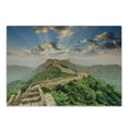 thumbnail image 1 of China Cutting Board, Oriental Medieval Blockade on High Lands Old Wonders the Past Picture, Decorative Tempered Glass Cutting and Serving Board, Small Size, Blue Green, by Ambesonne, 1 of 1