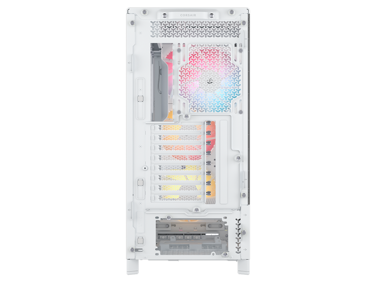 CORSAIR FRAME 5000D RS ARGB Modular High Airflow Mid-Tower PC Case, White – Fully Customizable Design –  InfiniRail™ Fan Mounting System – Fits Multiple 360mm Radiators or a 420mm Radiator – Reverse M
