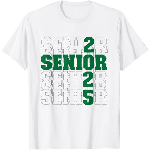 DOPASHIRT Back To School, A Senior, Green, Senior 2025 T-Shirt Unisex S-5XL Hot Trending Shirt, Vintage Birthday Gift