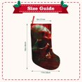 thumbnail image 3 of KLL Red Dark Skull Abstract for 18" Christmas Stocking Snowman Xmas Stocking Holiday Christmas Decoration Gifts for Family Kids, 3 of 8