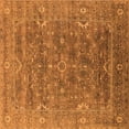 thumbnail image 1 of Ahgly Company Indoor Square Oriental Orange Industrial Area Rugs, 3' Square, 1 of 4