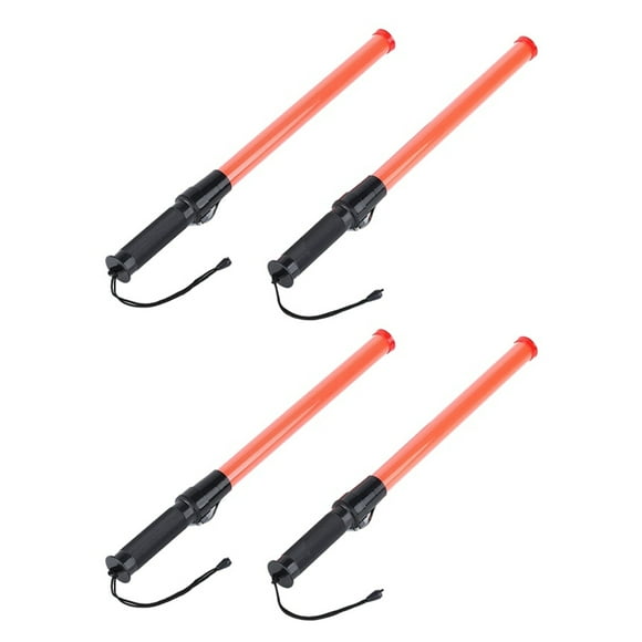 Traffic Batons, LED Traffic Control Stick,Safety Light Batons, Signal Batons for Parking and Airports, 21 Inches, 4Pcs