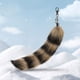 thumbnail image 5 of pstuiky Llavero de cola de mapache suave para cosplay y ferias, 5 of 7