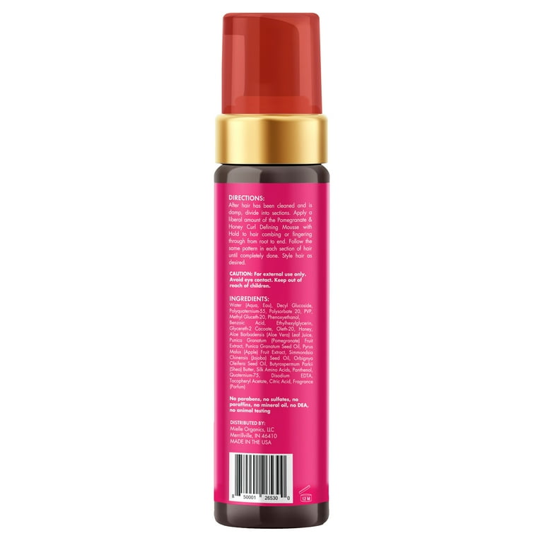 Mielle Pomegranate & Honey Curl Defining Mousse W/ Hold, 7.5Oz